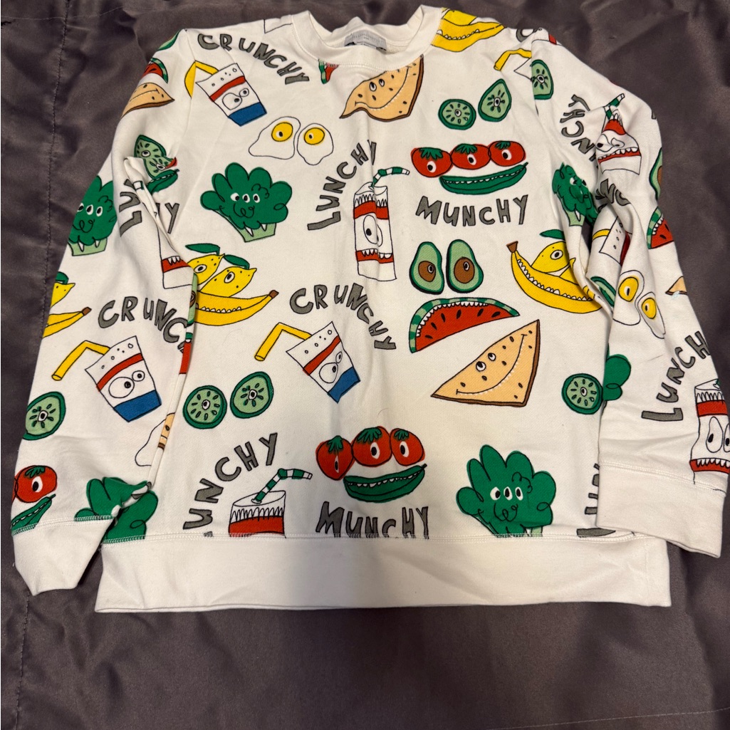 Like New Size 12 Stella Mccartney Kids Graphic-Print Cotton Sweatshirt